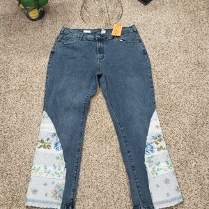 3002 Size 18WP Diane Gilman Upcycled Boot Cut Jeans